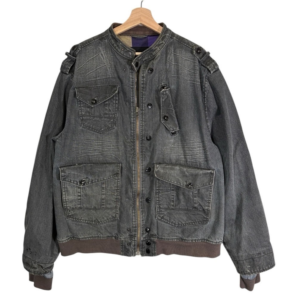 Vintage Syn Jeans Y2k Jacket Size 2XL - Picture 2 of 12